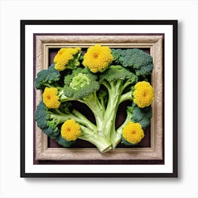 Framed Broccoli 6 Art Print