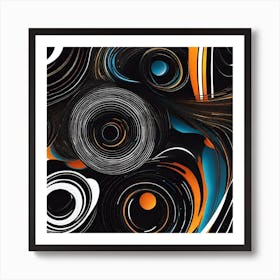 Abstract Swirls Art Print