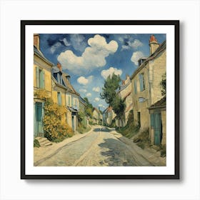 Street In Auvers Sur Oise Van Gogh Art Print 1 Art Print