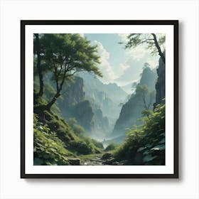 Chinese Landscape Painting Art Print