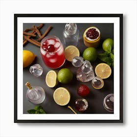 Default Ingredients For Cocktails In Unusual Combinations Aest 3 Art Print