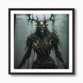 Demon In The Woods Art Print