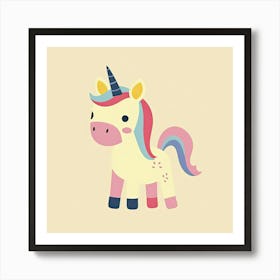 Charming Illustration Unicorn 1 Art Print