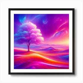 Tree In The Sky 53 Art Print