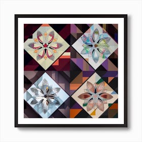 Abstract Geometric Shapes 1 Art Print