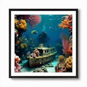 Coral Reef Art Print