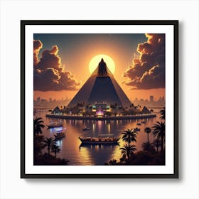 Egyptian Pyramid 2 Art Print