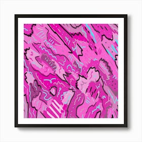 Abstract Pink Painting Art Print