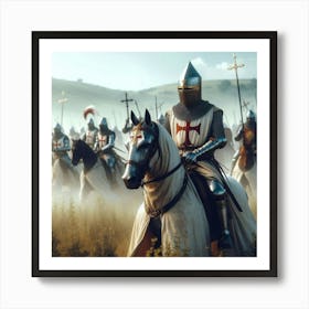 Knights In Armour 4 Art Print