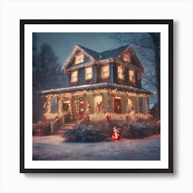 Christmas House 85 Art Print