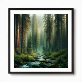 Forest Stream 4 Poster