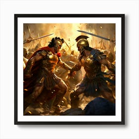 Sparta Battle Art Print