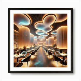 Ethereal Nexus Dynamic Lighting Art Print