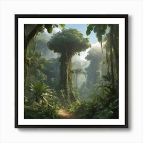 Jungle paintings art print Art Print