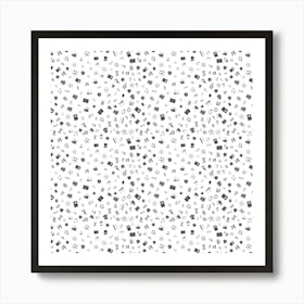 Black And White Pattern Art Print