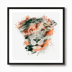 Lion Painting Art Print