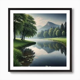 Landscape Painting 58 Art Print