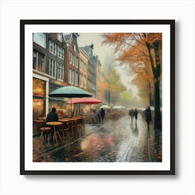 Amsterdam Street Scene 2 Art Print