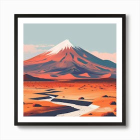 Desert Landscape 2 Art Print