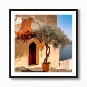 Olive Tree In Late Afternoon (I) Art Print