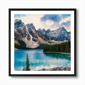 Lake Banff Art Print