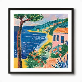 Coastal Vista Matisse Style 8 Art Print