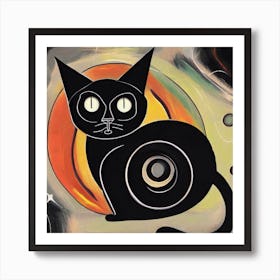 Black Cat Art Print