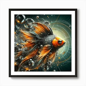 Fish In A Bubble Art Print