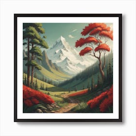 Mountain Landscape Art Print