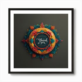 Thank You Card Art Print