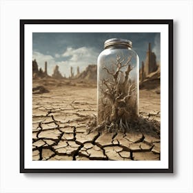 Tree In A Jar Art Print