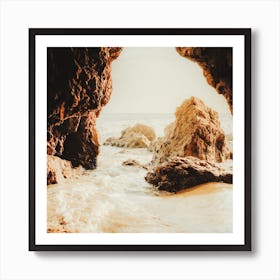 Beach Cove Square Art Print