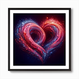 Abstract Heart 1 Art Print