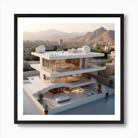 Futuristic House 1 Art Print