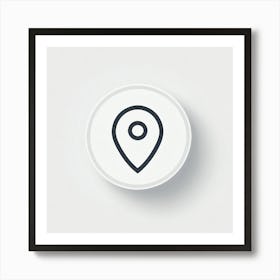 Map Pin Icon 1 Art Print