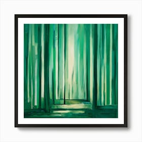 Green Forest 11 Art Print