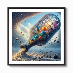 Dimensional bottle Art Print