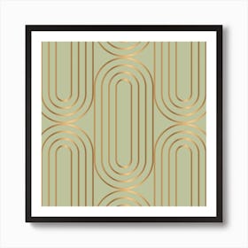 1920 Hoop Green Art Print