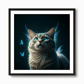 Ethereal Kitten Art Print