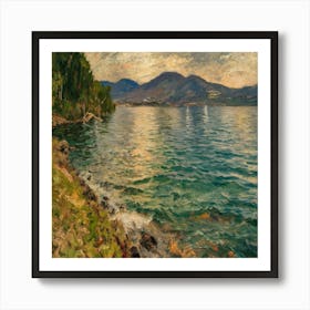 On Lake Attersee, Gustav Klimt 11 Art Print