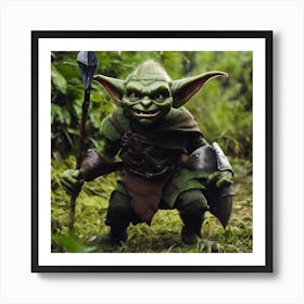 Yoda photo Art Print