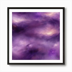 Purple Clouds Art Print