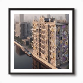 Chinese Building Art Print