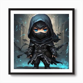 Chibi anime, young male Art Print