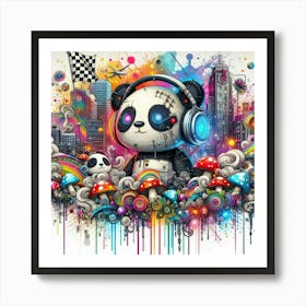 Psychedelic Panda 14 Art Print