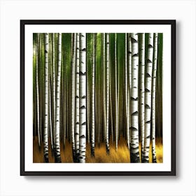 Birch Forest 23 Art Print