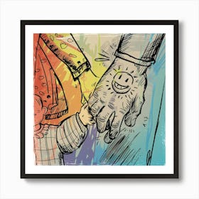 Child'S Hand Art Print