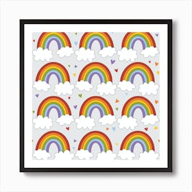 Mindfulnice Somewhere Rainbows Art Print