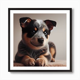 Australian Shepherd Puppy Art Print