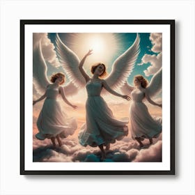 Angels In The Sky 47 Art Print